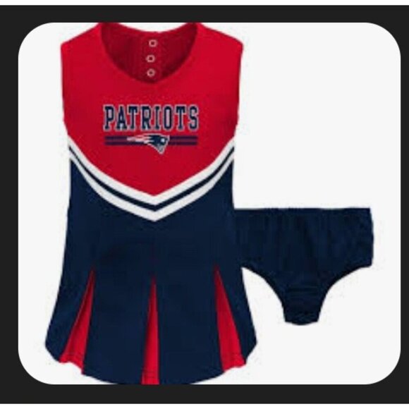 NFL New England Patriots Team Girls Size 2T Cheerleader Outfit New With Tags - Picture 1 of 10